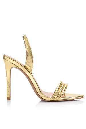 Camille Sandal Gold Metallic Leather