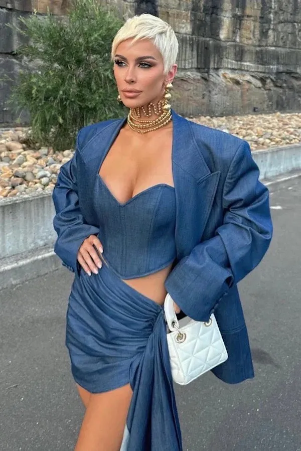 Denim Corset