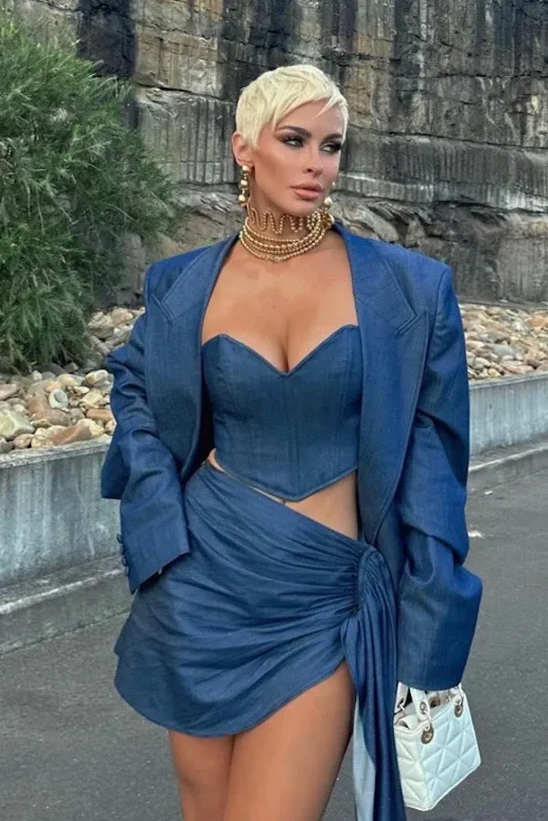 Denim Corset