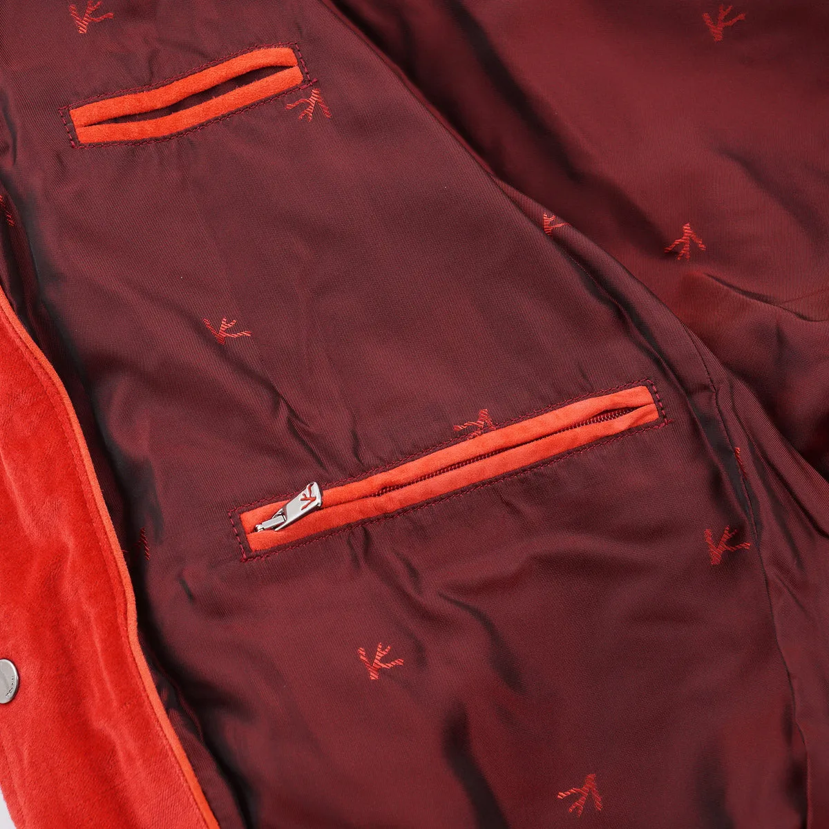 Isaia Brushed Velvet Varsity Jacket
