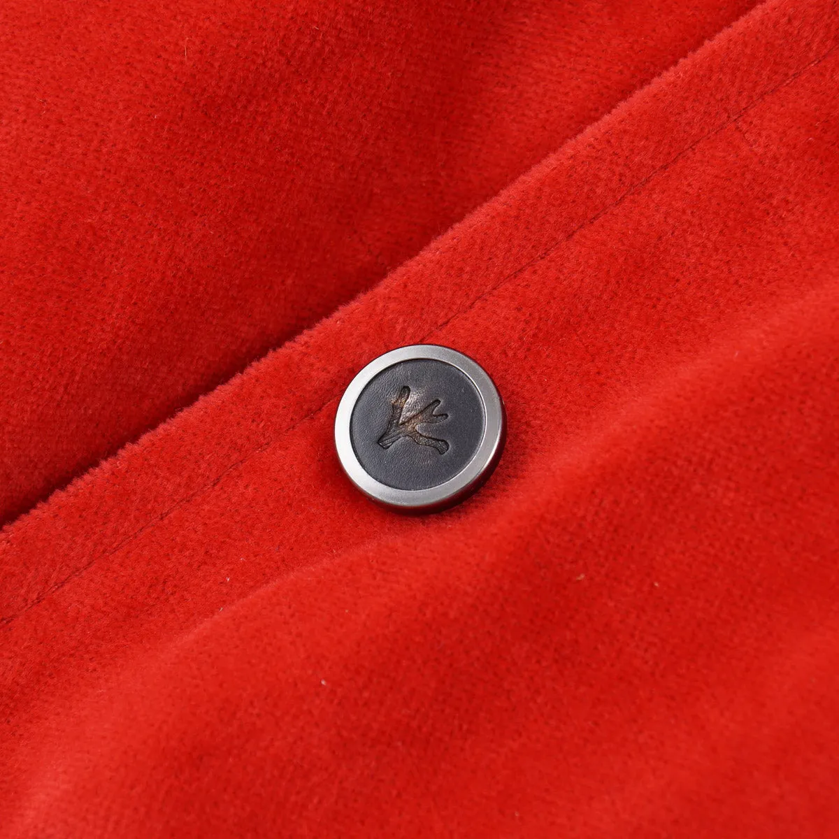 Isaia Brushed Velvet Varsity Jacket