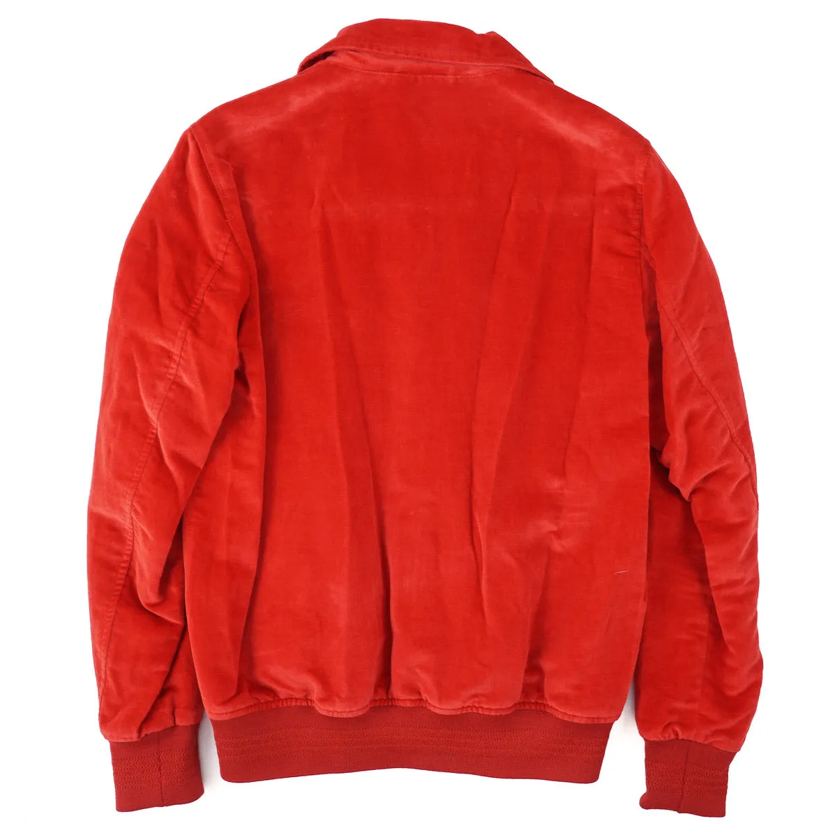 Isaia Brushed Velvet Varsity Jacket