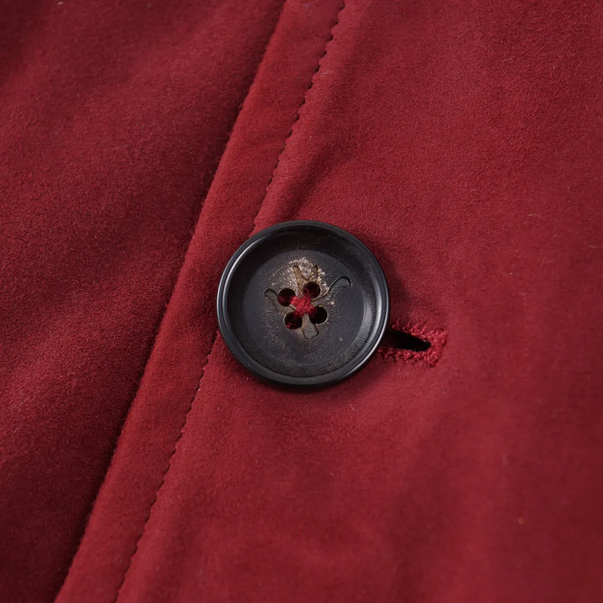 Isaia Lambskin Suede Coach Jacket