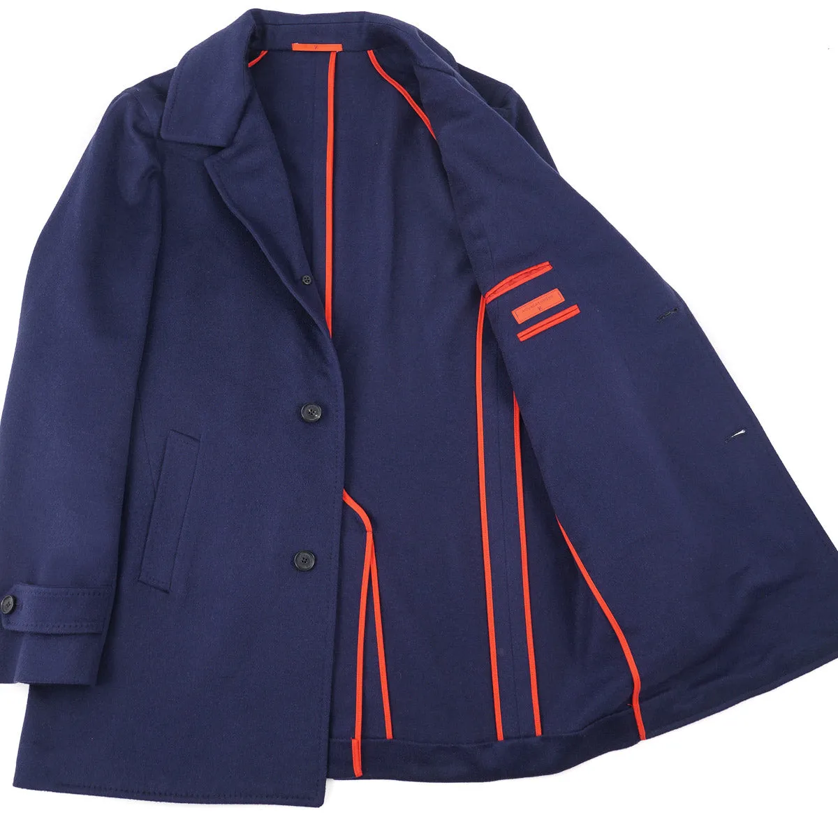 Isaia Pure Cashmere Walking Coat