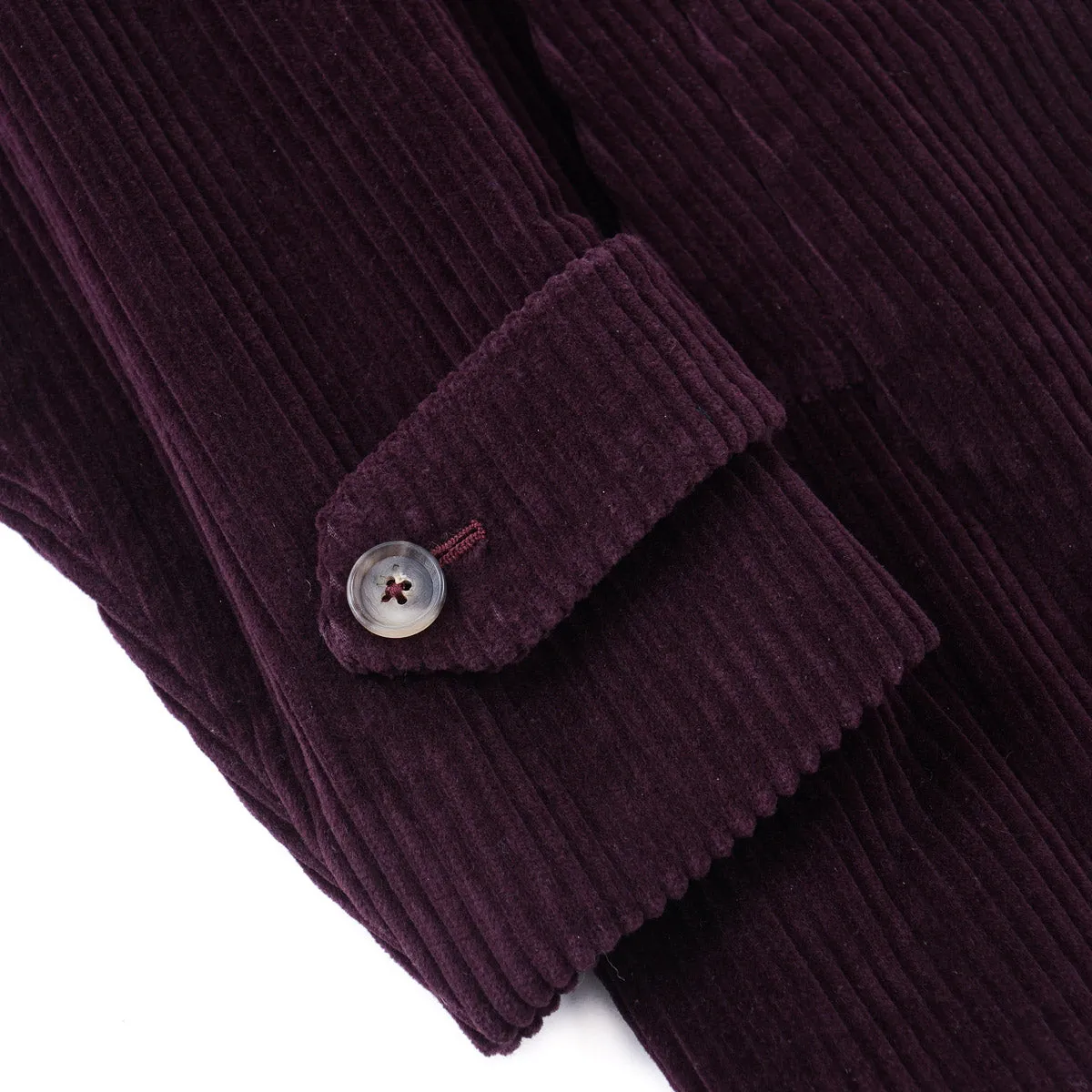 Isaia Slim-Fit Corduroy Cotton Overcoat
