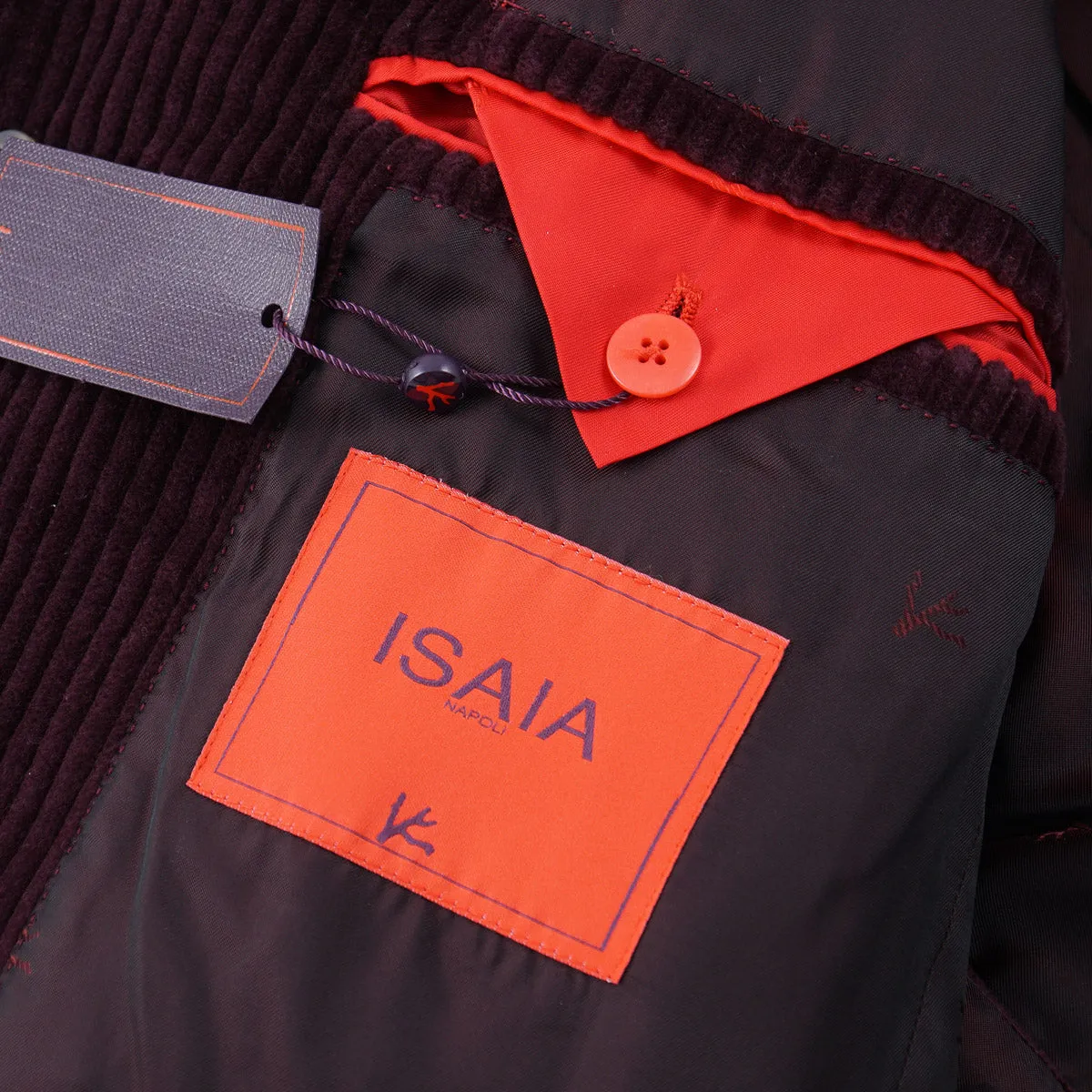 Isaia Slim-Fit Corduroy Cotton Overcoat