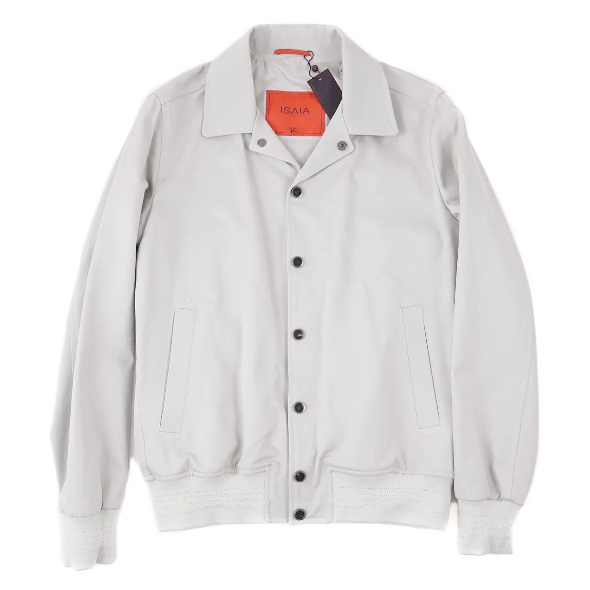 Isaia Snap-Front Varsity Jacket
