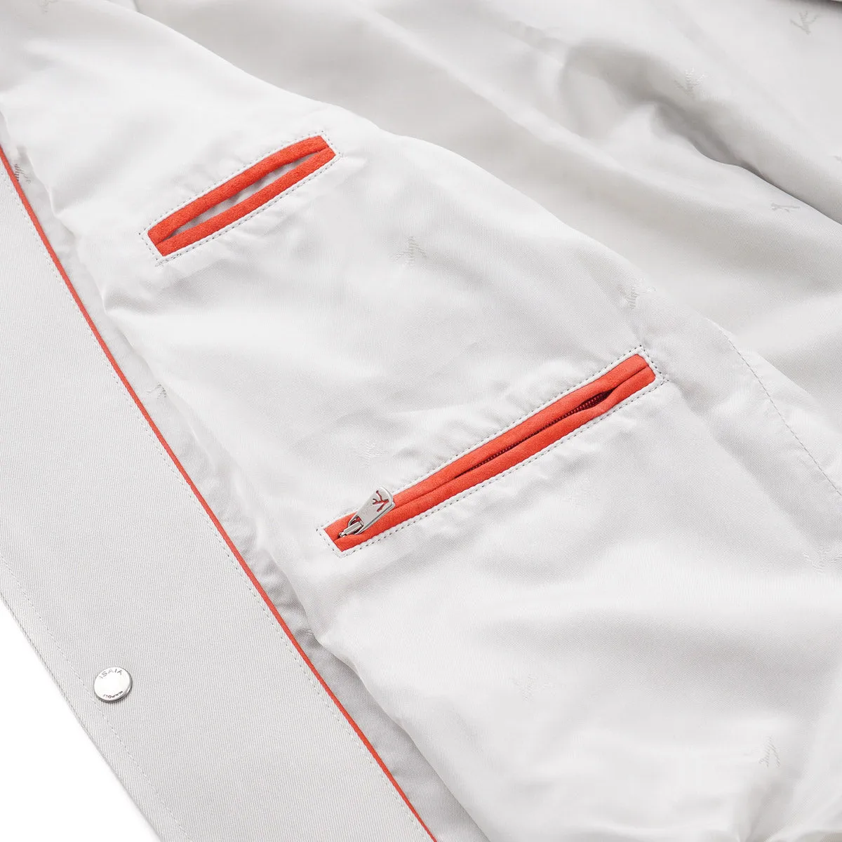 Isaia Snap-Front Varsity Jacket