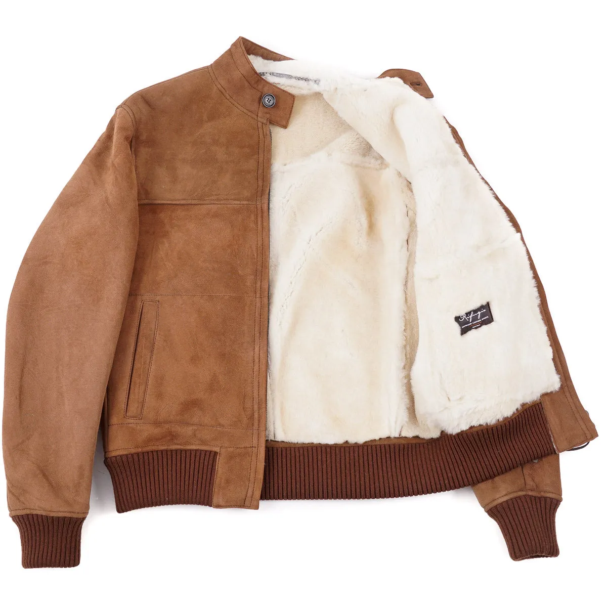 Rifugio Shearling Leather Bomber Jacket