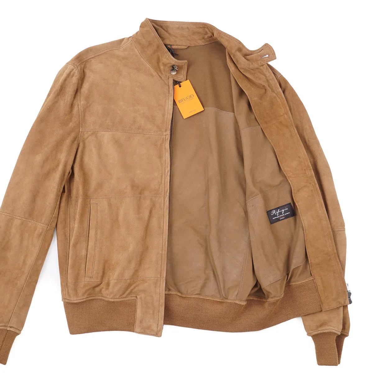 Rifugio Unlined Suede Bomber Jacket