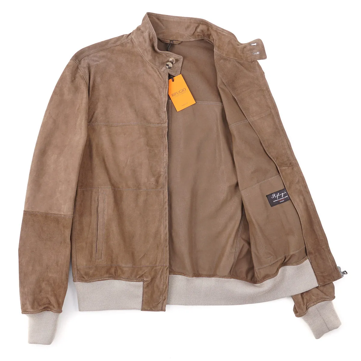 Rifugio Unlined Suede Bomber Jacket