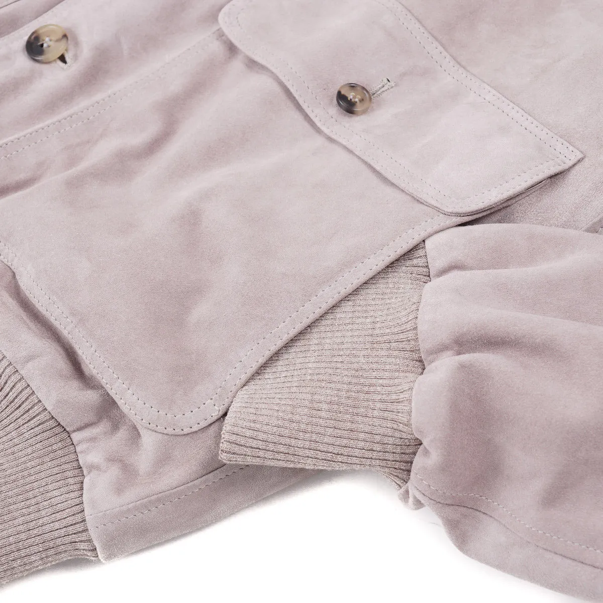 Rifugio Wool-Lined Suede Bomber Jacket