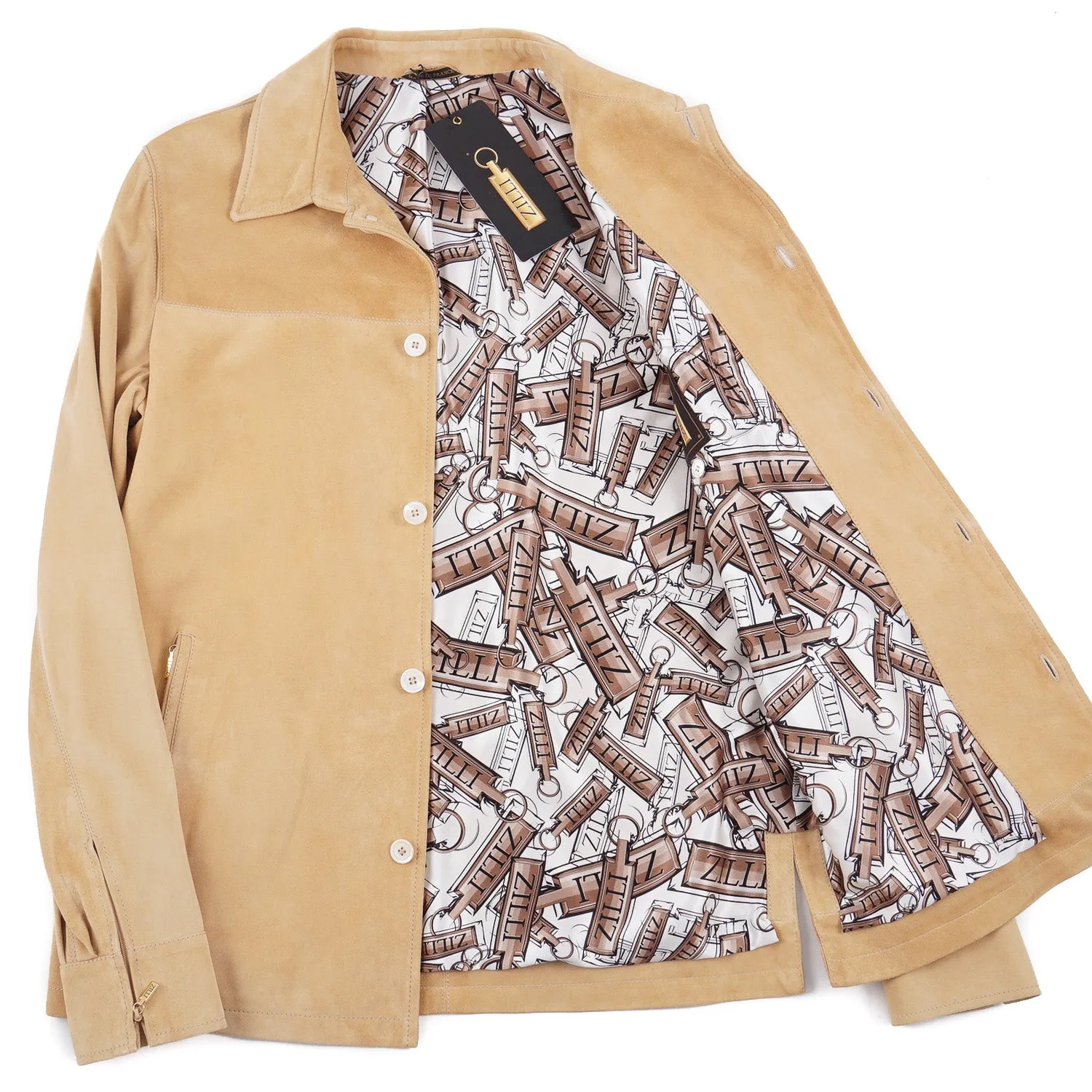Zilli Calf Suede Leather Jacket