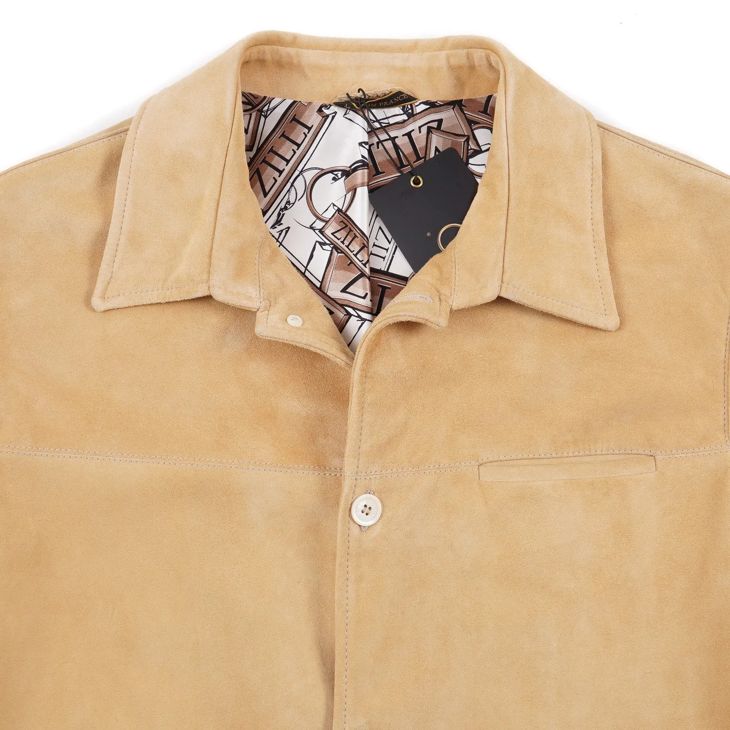 Zilli Calf Suede Leather Jacket